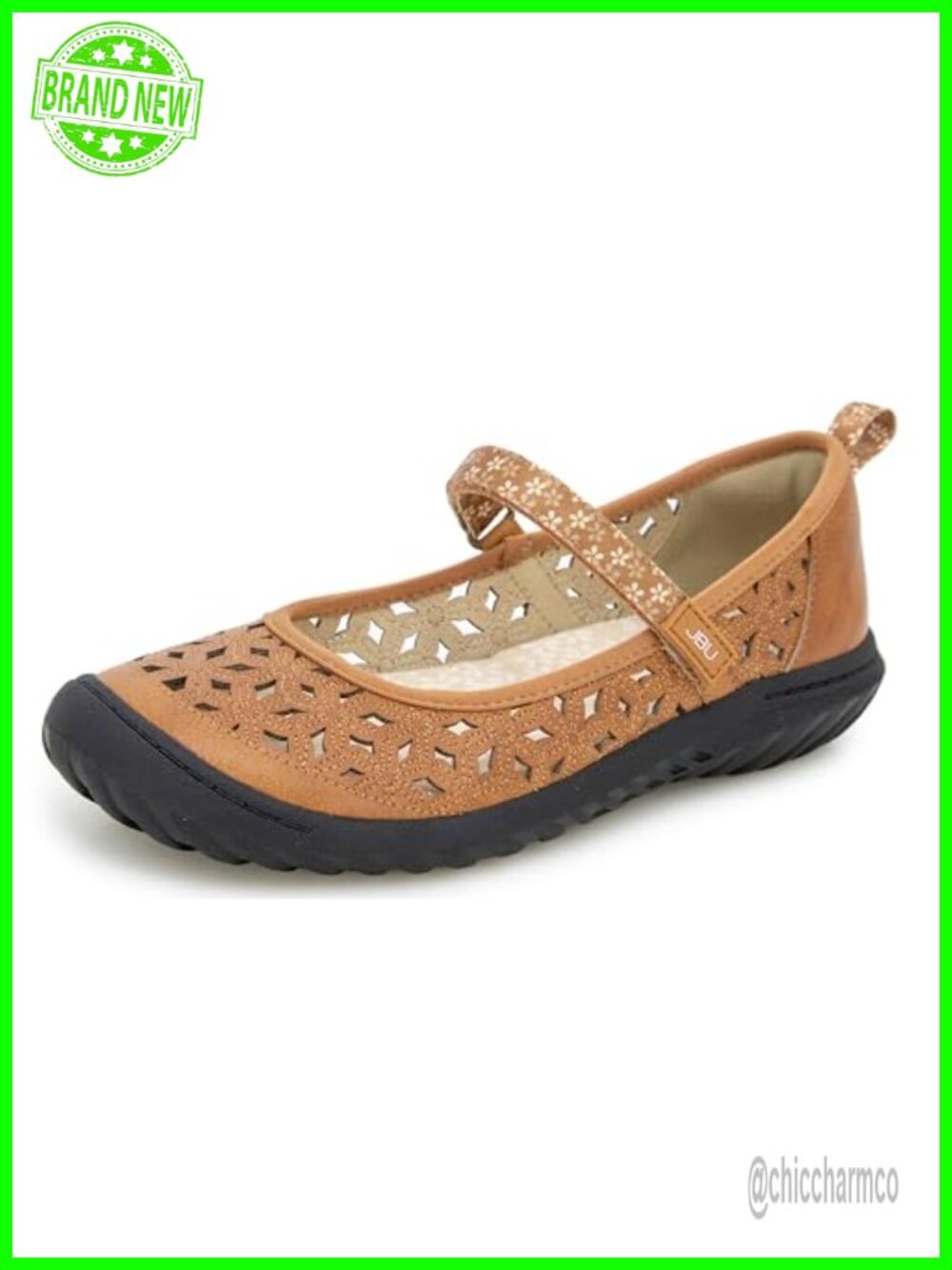 Jambu Wildflower Mary Jane Flats Women's Slip On Memory Foam Mesh All Terra